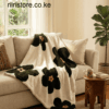 Flora Plush Velvet Throw Blanket - 130x170cm
